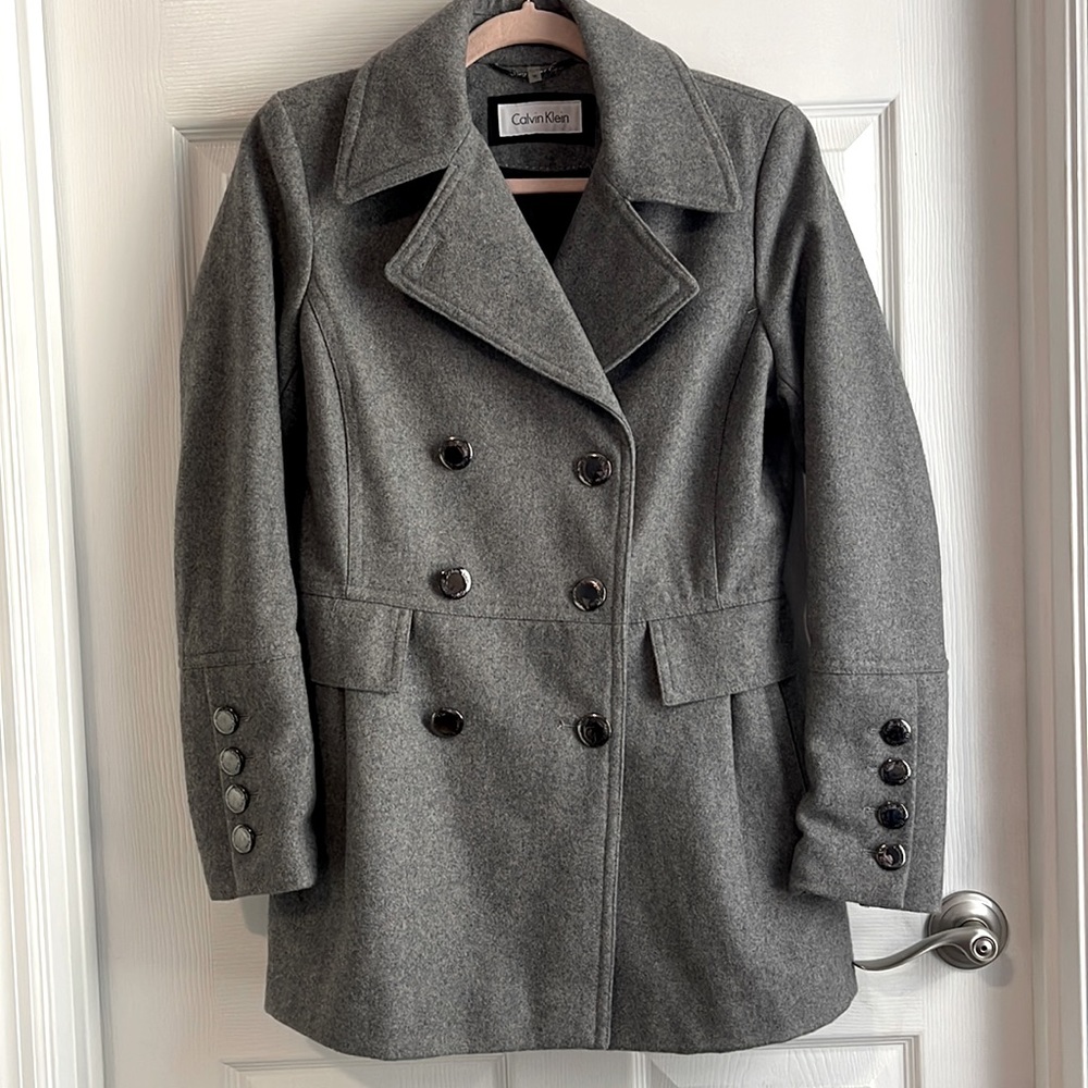 Calvin Klein Double Breasted Pea Coat NWOT